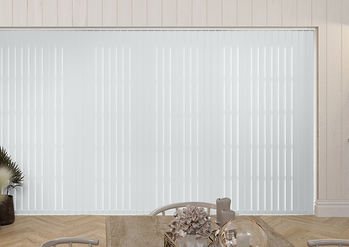Trinity (FR Blackout), Silk White - Vertical Blind - Image 6